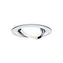 Paulmann Inbouwarmatuur NOVA LED rond, draaibaar, set van 3 GU10 IP23, chroom  19,5W 460lm 2700K 38° 38° CRI >80