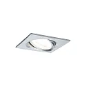Paulmann Inbouwarmatuur NOVA LED hoekig, draaibaar, set van 3 GU10 IP23, aluminium  19,5W 460lm 2700K 38° 38° CRI >80