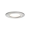 Paulmann Inbouwarmatuur NOVA LED rond, stijf, set van 3 GU10 IP44, ijzer geborsteld  19,5W 460lm 2700K 38° 38° CRI >80