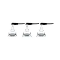 Paulmann recessed luminaire NOVA LED round, rigid, set of 3 GU10 IP44, aluminium  460lm 2700K 38° 38° CRI >80