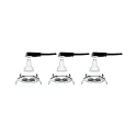 Paulmann recessed luminaire NOVA LED round, rigid, set of 3 GU10 IP44, chrome  460lm 2700K 38° 38° CRI >80