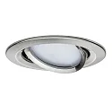 Paulmann Inbouwarmatuur NOVA COIN LED rond, draaibaar IP23, ijzer geborsteld  460lm 2700K 100° 100° CRI >80