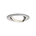 Paulmann Inbouwarmatuur NOVA COIN LED rond, draaibaar, set van 3 IP23, ijzer geborsteld  19,5W 460lm 2700K 100° 100° CRI >80