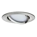 Paulmann Inbouwarmatuur NOVA COIN LED rond, draaibaar, set van 3 IP23, ijzer geborsteld  19,5W 460lm 2700K 100° 100° CRI >80