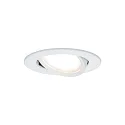 Paulmann Inbouwarmatuur NOVA COIN LED rond, draaibaar, set van 3 IP23, wit mat  19,5W 460lm 2700K 100° 100° CRI >80