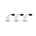 Paulmann Inbouwarmatuur NOVA COIN LED rond, draaibaar, set van 3 IP23, wit mat  19,5W 460lm 2700K 100° 100° CRI >80