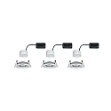 Paulmann Inbouwarmatuur NOVA COIN LED rond, draaibaar, set van 3 IP23, aluminium  19,5W 460lm 2700K 100° 100° CRI >80