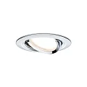 Paulmann Inbouwarmatuur NOVA COIN LED rond, draaibaar, set van 3 IP23, chroom  19,5W 460lm 2700K 100° 100° CRI >80
