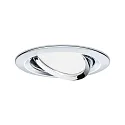 Paulmann Inbouwarmatuur NOVA COIN LED rond, draaibaar, set van 3 IP23, chroom  19,5W 460lm 2700K 100° 100° CRI >80