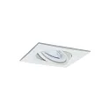 Paulmann Inbouwarmatuur NOVA COIN LED hoekig, draaibaar, set van 3 IP23, wit mat  19,5W 460lm 2700K 100° 100° CRI >80