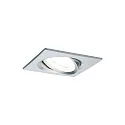Paulmann Inbouwarmatuur NOVA COIN LED hoekig, draaibaar, set van 3 IP23, aluminium  19,5W 460lm 2700K 100° 100° CRI >80