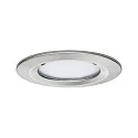 Paulmann Inbouwarmatuur NOVA COIN LED rond, stijf, set van 3 IP44, ijzer geborsteld  19,5W 460lm 2700K 100° 100° CRI >80