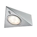 Paulmann Onderbouwarmatuur PIR LED hoekig, set van 3, ijzer geborsteld  3x170lm 2700K 100° 100°