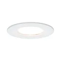 Downlight NOVA PLUS COIN rond, stijf, set van 1, met diffuser IP44, wit mat dimbaar
