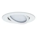 Paulmann Recessed luminaire LED Coin Slim, IP23, round, 6,8W, set of 1 dimmable and swiveling, white