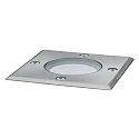 Paulmann Vloerinbouwarmatuur 10.8CM hoekig, stijf, begaanbaar GU10 IP67, rvs 