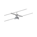 Paulmann Touw lamp TOGO GU5,3, chroom dimbaar