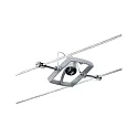 Paulmann Touwsysteem MAC II 7-voudig GU5,3, chroom mat dimbaar