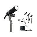 Paulmann Plug&Shine set of 3 Earth spike Plantini IP65 3x2,5W 24V 40° anthracite, 3000K