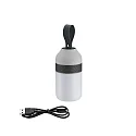 Tafelarmatuur CLUTCH rond, Bluetooth aanstuurbaar, met USB-oplaadfunctie IP44, grijs dimbaar