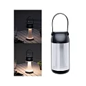 Tafellamp op batterijen CAPULINO LED met batterij IP44, antraciet, transparant dimbaar