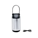 Paulmann Tafellamp op batterijen CAPULINO LED met batterij IP44, antraciet, transparant dimbaar