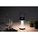 Paulmann Tafellamp op batterijen CAPULINO LED met batterij IP44, antraciet, transparant dimbaar