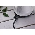 Paulmann Tafellamp op batterijen CAPULINO LED met batterij IP44, antraciet, transparant dimbaar