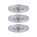 Paulmann Inbouwarmatuur NOVA MINI LED stijf, set van 3 IP23, aluminium  310lm 2700K 38° 38° CRI >80