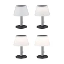 Paulmann Solar tafellamp LILLESOL met batterij, met trekschakelaarketting IP44, rvs dimbaar