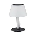 Paulmann Solar tafellamp LILLESOL met batterij, met trekschakelaarketting IP44, rvs dimbaar
