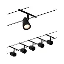 Paulmann Touwsysteem WIRE SYSTEMS DC CUP set van 5 GU5,3, chroom, zwart mat 