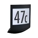 Paulmann illuminated house number PADEA LED LED IP44, anthracite