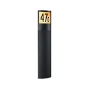 illuminated house number PADEA LED ZigBee controllable LED IP44, anthracite dimmable