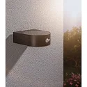 Paulmann Wandlamp op zonne-energie EILEEN PIR rond, met schakelaar, met bewegingsmelder IP44, zwart 