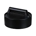 strap holder ULine - STRAP HOLDER round, isolated, mechanical, universal, black matt