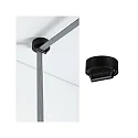 Paulmann gordelhouder ULine - STRAP HOLDER rond, geïsoleerd, mechanisch, universeel, zwart mat