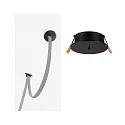 Paulmann Afdekking ULine DRILL HOLE BLEND rond, mechanisch, ingebouwde versie, zwart mat