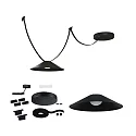 Paulmann strap set ULine STARTER SET CONE 60W INCL. DACRON STRAP 5M electric, with lighting, suitable for shortening IP20, black matt 