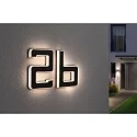 Paulmann illuminated house number IP44, black 