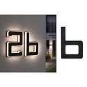 Paulmann illuminated house number IP44, black 