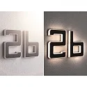 Paulmann illuminated house number IP44, black 