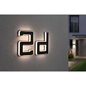Paulmann illuminated house number IP44, black 
