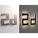Paulmann illuminated house number IP44, black 