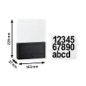 Paulmann Huisnummer met verlichting NEDA PIR met bewegingsmelder LED IP44, antraciet
