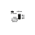 Vloerinbouwarmatuur LED GOLD LIGHT RING Ø 5CM stijf, begaanbaar, schakelbaar, insectenvriendelijk IP67, aluminium geborsteld 