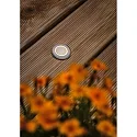 Vloerinbouwarmatuur LED GOLD LIGHT RING Ø 5CM stijf, begaanbaar, schakelbaar, insectenvriendelijk IP67, aluminium geborsteld 
