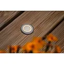 Vloerinbouwarmatuur LED GOLD LIGHT RING Ø 5CM stijf, begaanbaar, schakelbaar, insectenvriendelijk IP67, aluminium geborsteld 