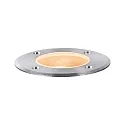Paulmann Vloerinbouwarmatuur GOLD LIGHT Ø 110MM stijf, begaanbaar, insectenvriendelijk GU10 IP65, rvs geborsteld 