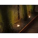 Paulmann Vloerinbouwarmatuur GOLD LIGHT Ø 110MM stijf, begaanbaar, insectenvriendelijk GU10 IP65, rvs geborsteld 